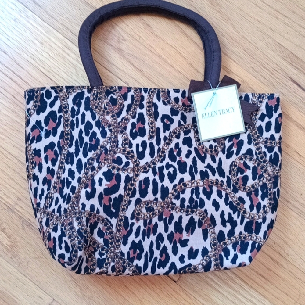 Women's leopard lunch bag
